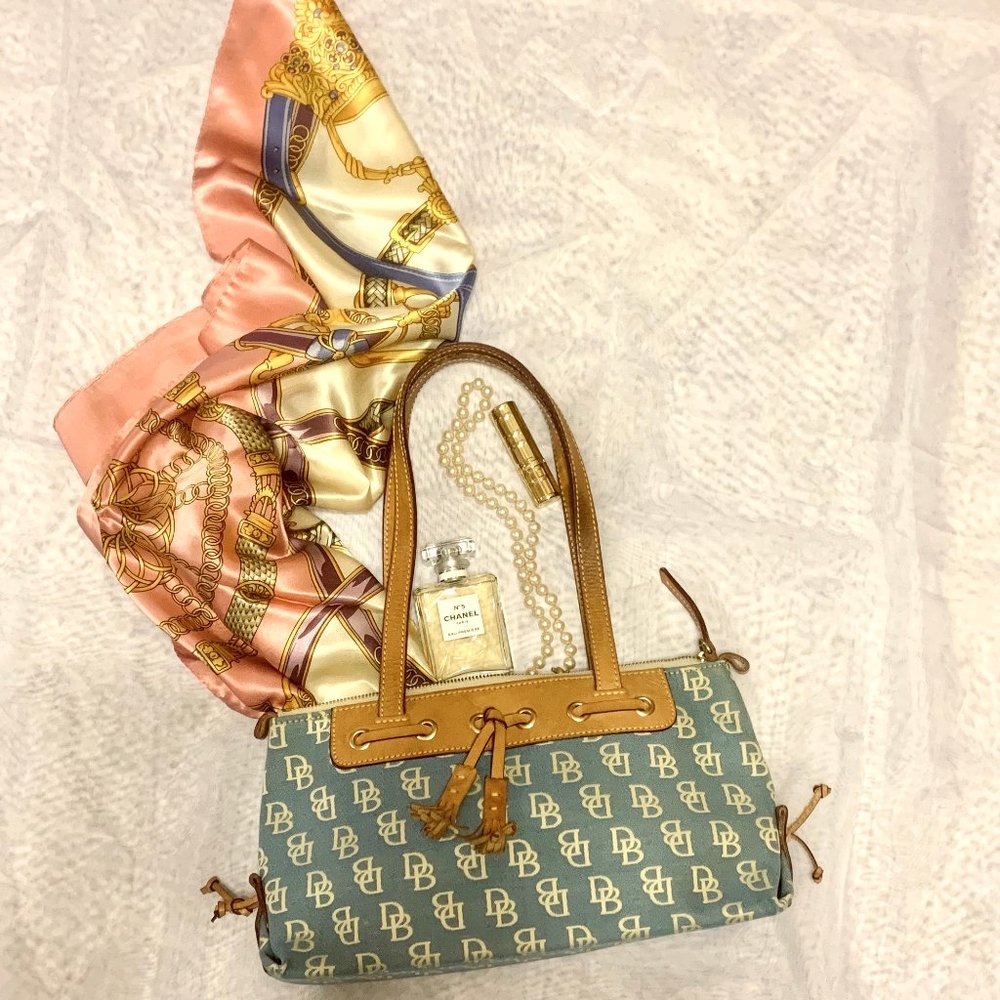 Dooney and Bourke Signature Tassel Top Zip Tote